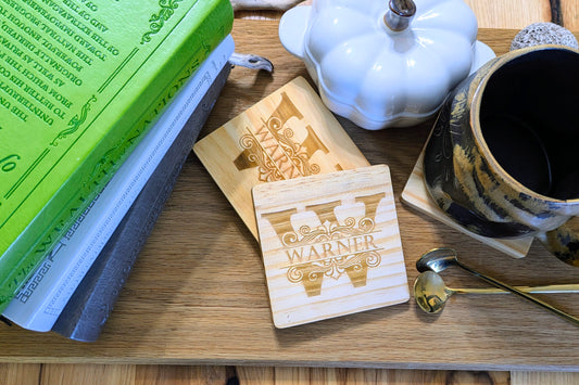 Monogramed Coasters
